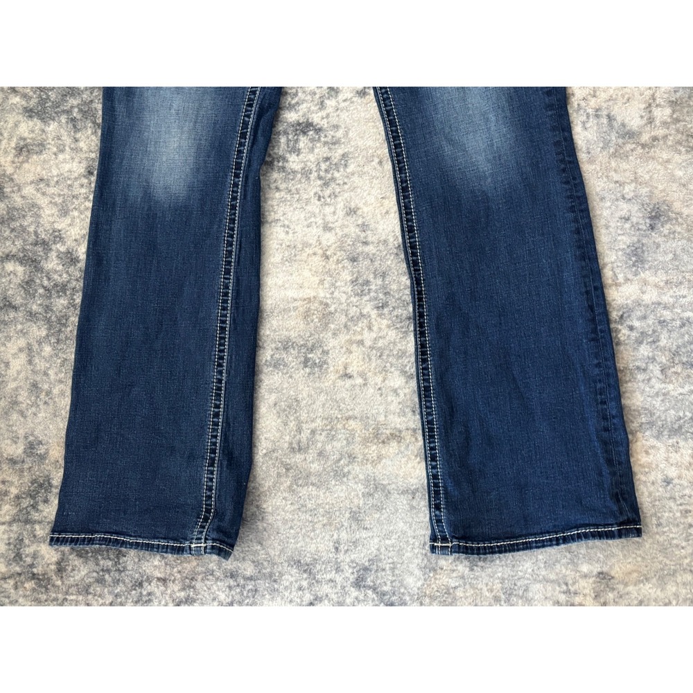 Miss Me Dark Indigo Boot Cut Jeans with Fading - Picture 4 of 13